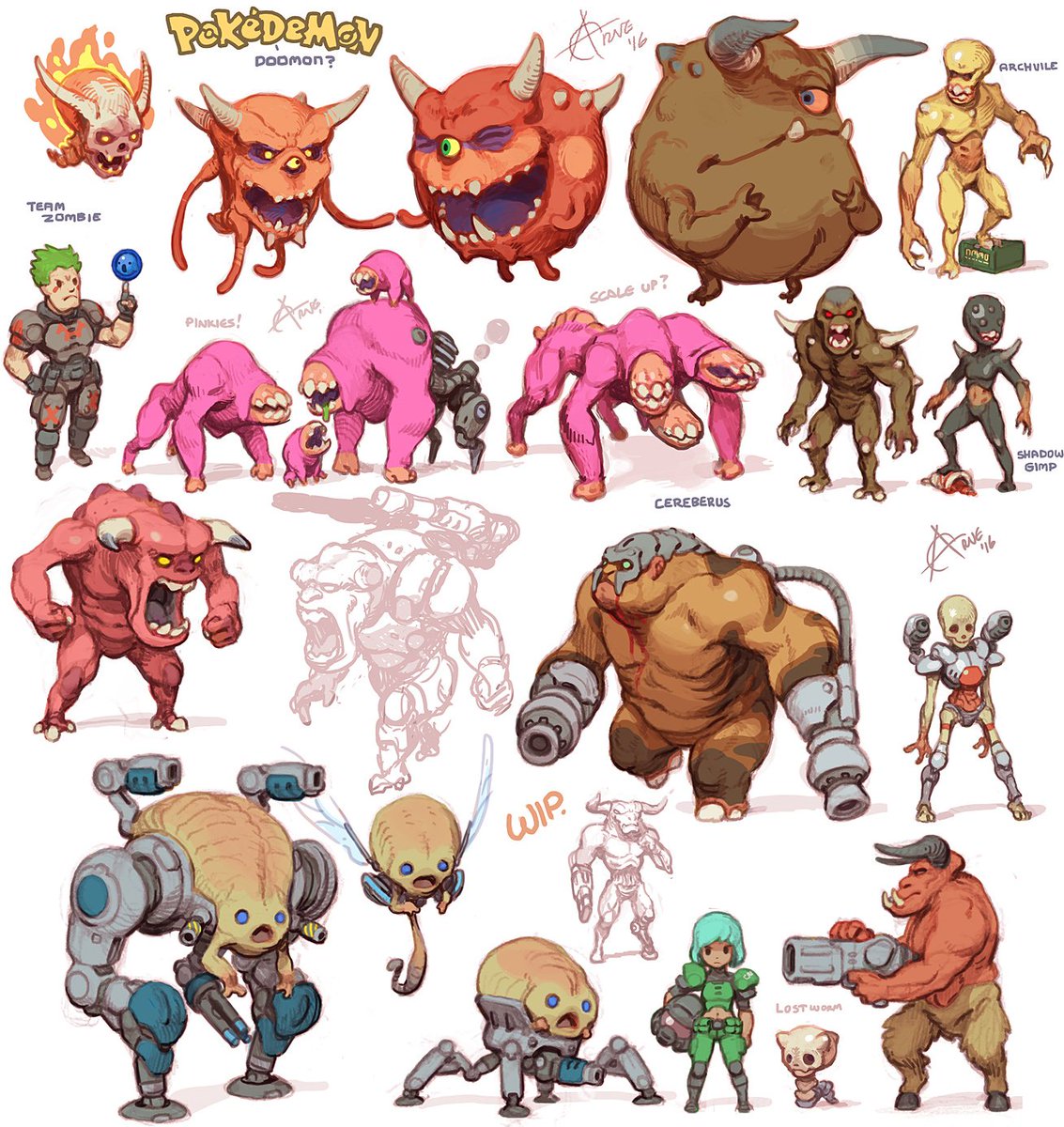 Chibi-Doom
Doom x Pokemon crossover monsters

Art by AndroidArts (Arne Niklas Jansson)