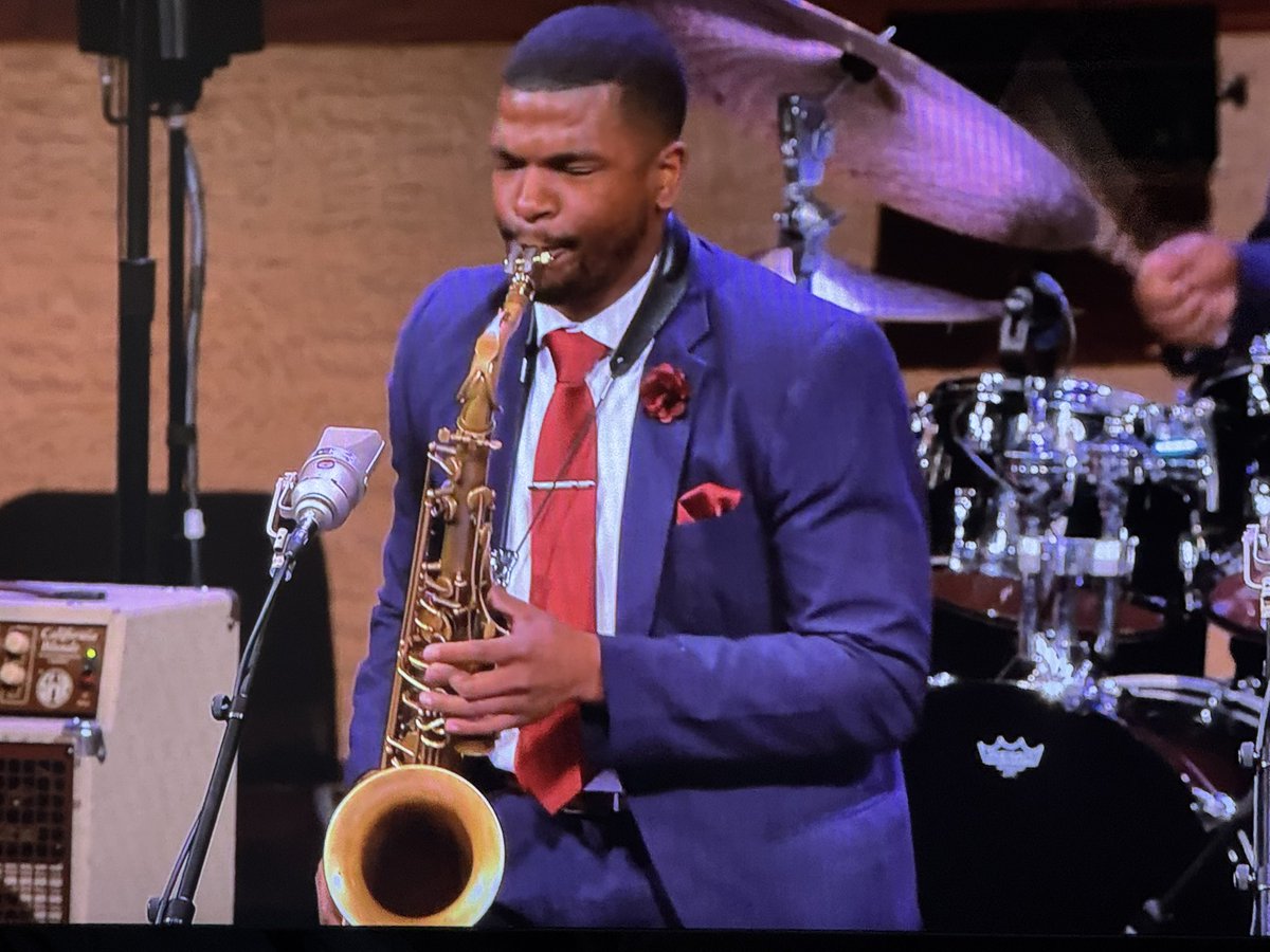 OttTempleISD's tweet photo. Temple Alumni Makale Edwards is in NYC performing at the 2026 National Collegiate Jazz Championships!  He is Spreading the Empire! https://t.co/gQTXuQ8G1d