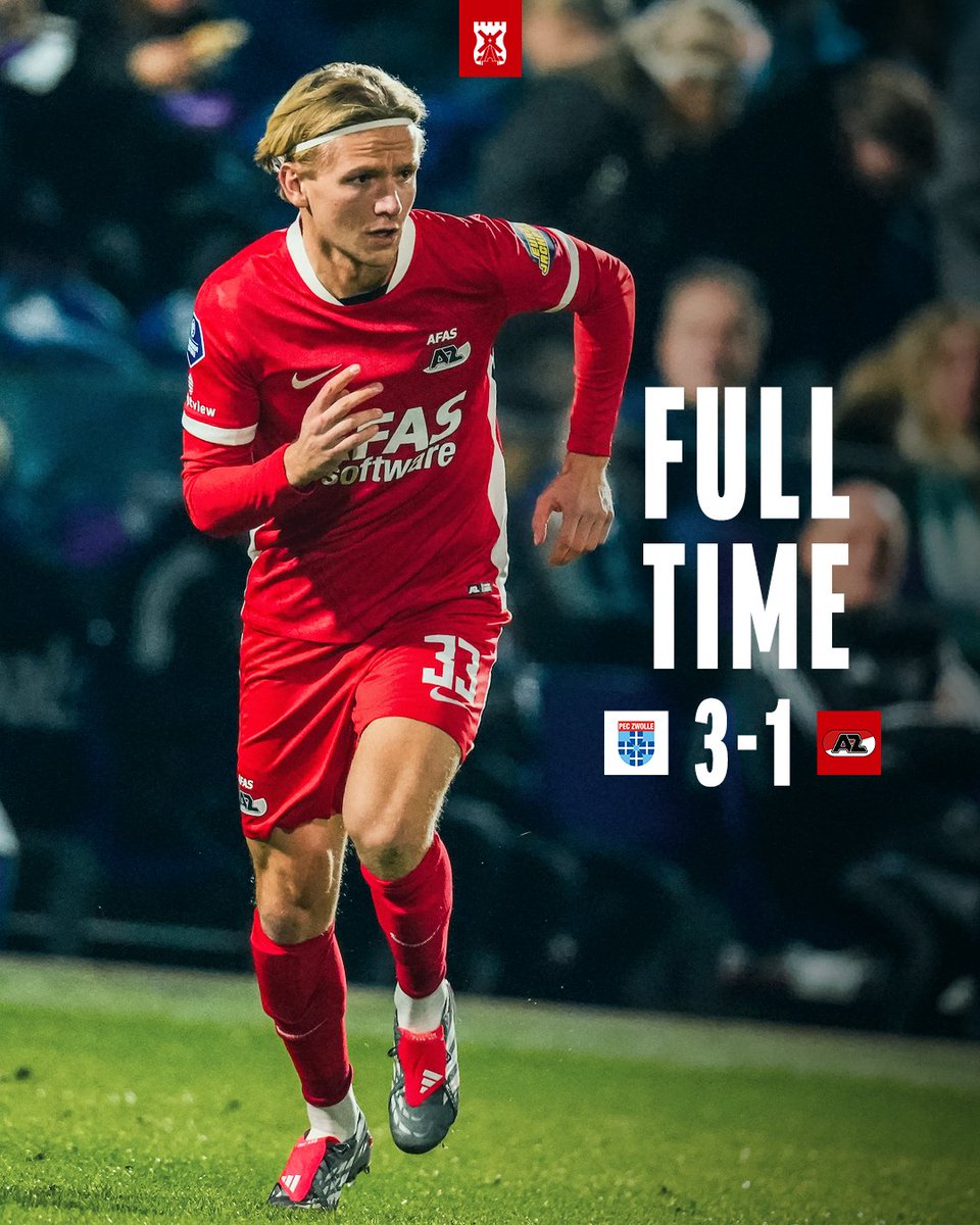 AZAlkmaar's tweet photo. FT.

⚽️ 7. Shoretire (1-0) 
⚽️ 26. Mac Nulty (2-0)
⚽️ 74. Koopmeiners (2-1)
⚽ 90+4. Shoretire (3-1)

#AZAlkmaar #pecaz #TheFutureIsOurs https://t.co/xFujrZ08ph