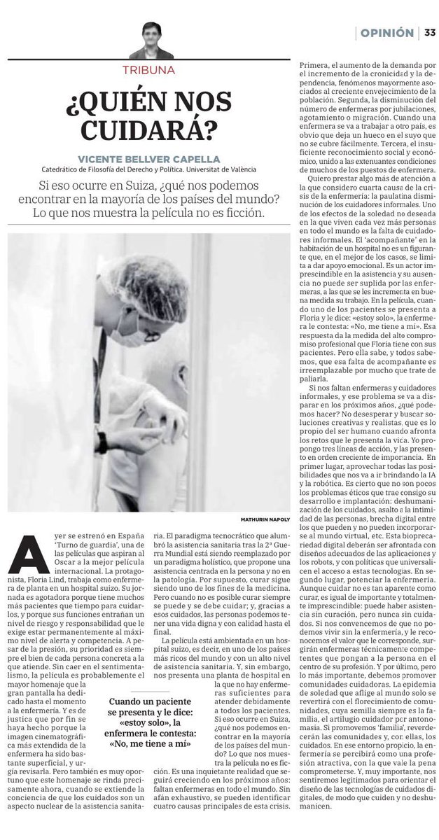mjimenezherrera's tweet photo. No es solo cine: es la radiografía de un sistema que exprime a las enfermeras/os hasta el límite mientras la demanda de cuidados aumenta dia a dia.  ¿quién cuidará de verdad cuando colapsen? https://t.co/V4YPPdXbEg