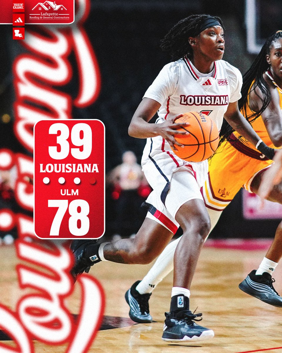 RaginCajunsWBB's tweet photo. END 3Q

📺 [𝗘𝗦𝗣𝗡+] https://t.co/XapeQEPzg0
📻 [103.3 FM/1420 AM] https://t.co/FvgzhUaLEY
📈 https://t.co/mubUVzQifA

#GeauxCajuns https://t.co/RPpUSZMY5Y