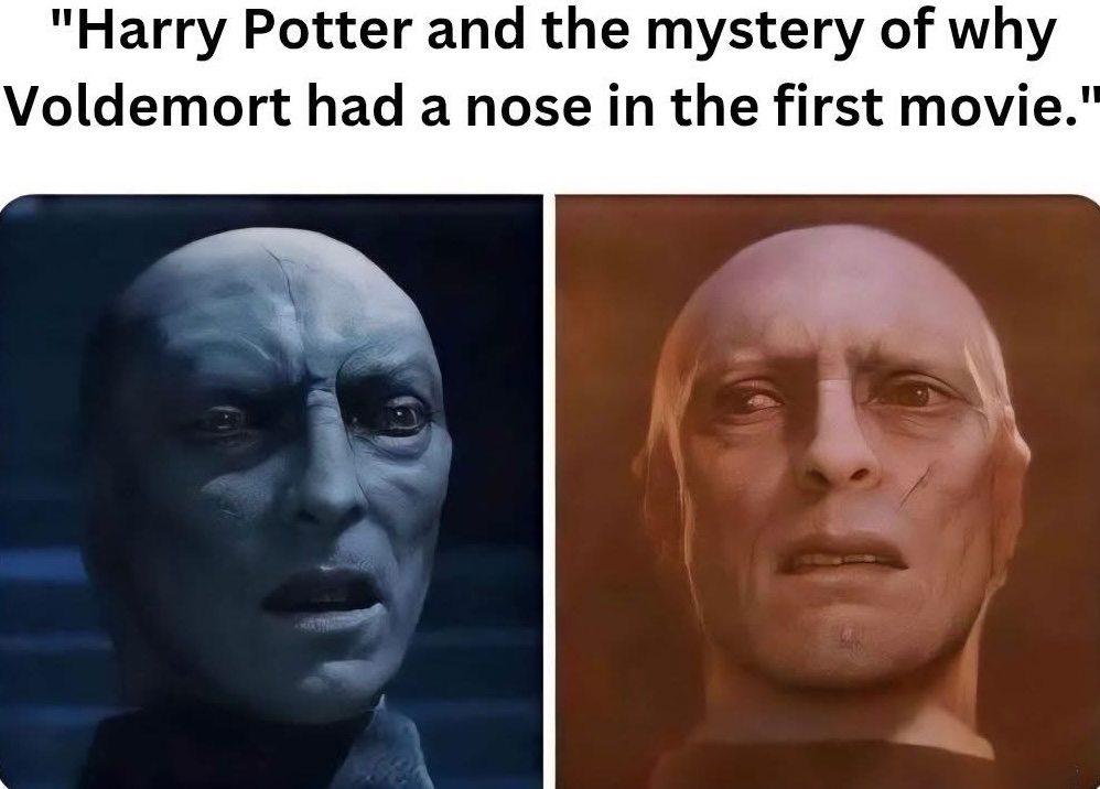 TheDailyHPotter's tweet photo. Nobody nose the real reason 😂 https://t.co/6GYMGcwMic