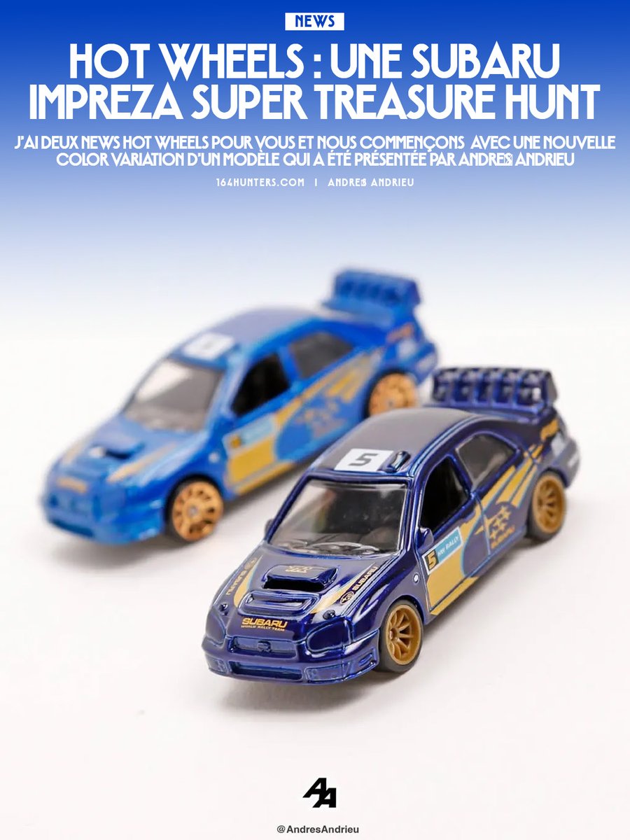 🇫🇷 Hot Wheels : Une Subaru Impreza en Super Treasure Hunt 2026
