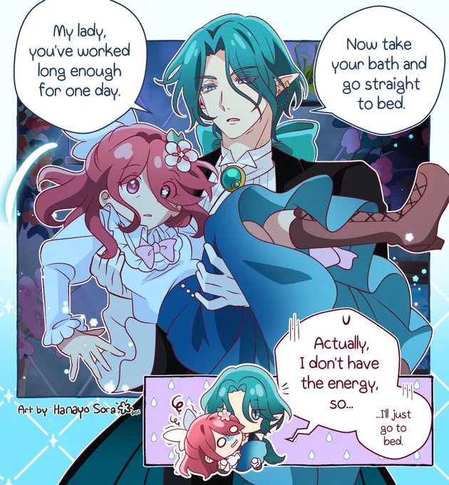 "Butler and Bath" OC comic Part 1 