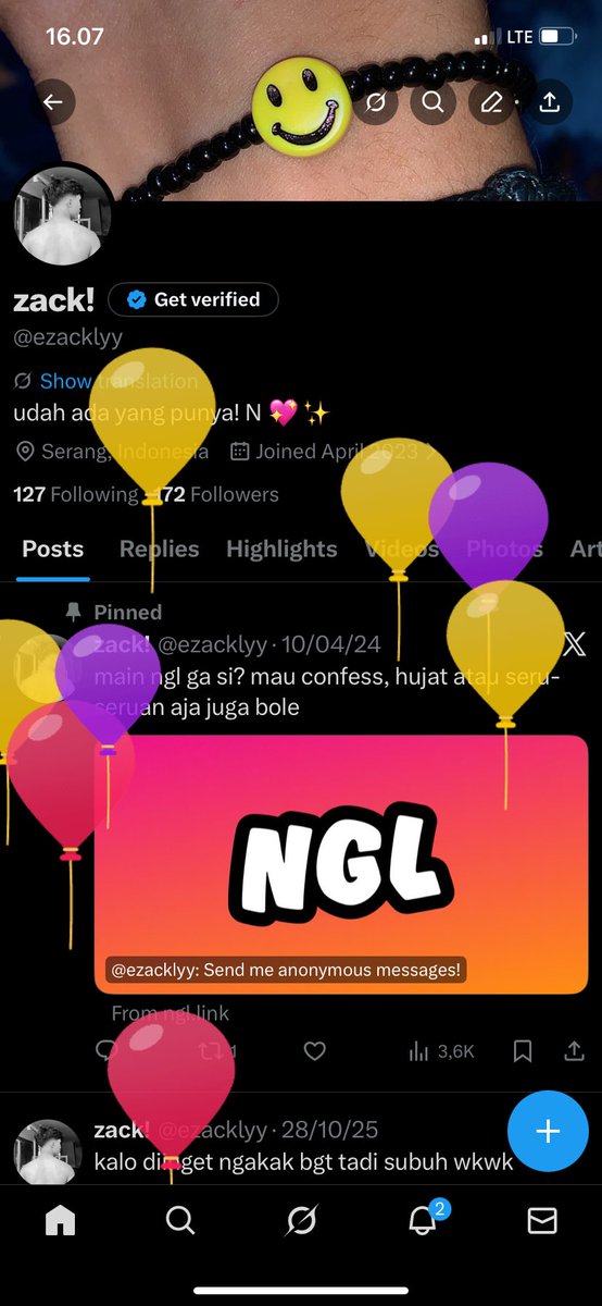 sedih amay ultah gada yang ngucapin wkwk