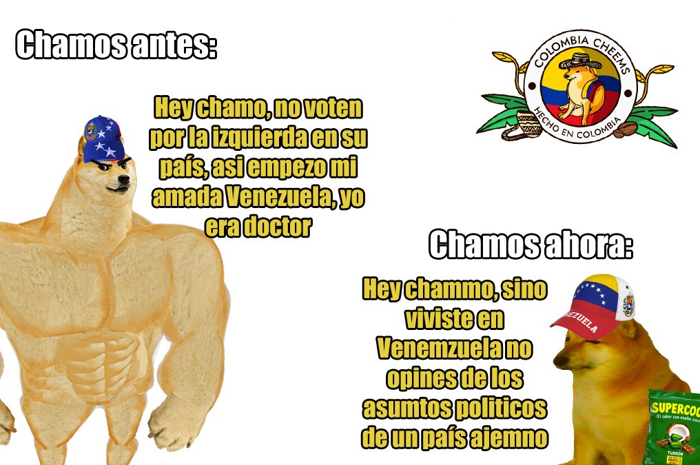 Colombia Cheems tweet media