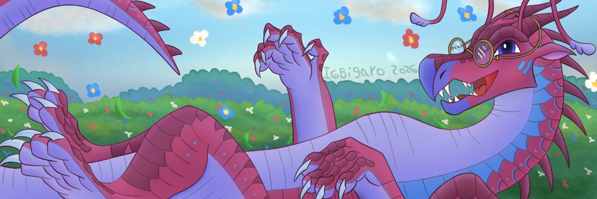 *adorably rolls in a field of flowers, scattering grass and flowers everywhere*

New banner :D