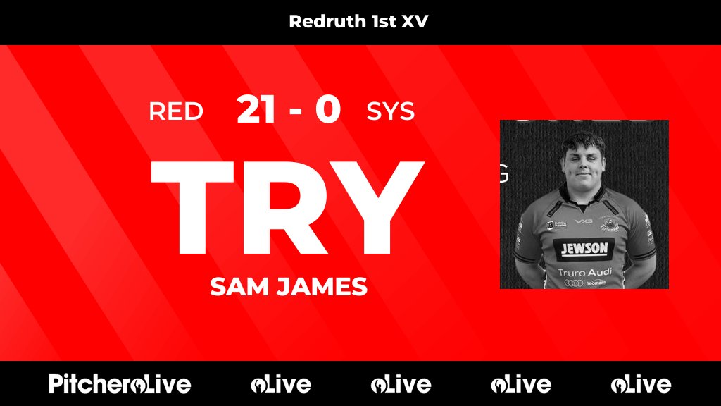 RedruthRugby's tweet photo. 23': Sam James scores for Redruth 🙌
#REDSYS #Pitchero
https://t.co/gF1PXk5Fmv https://t.co/5qDxB5kiuw
