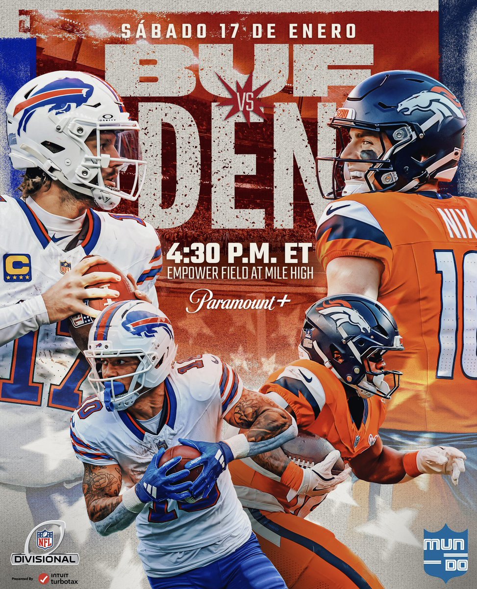 100yardas_'s tweet photo. 🎉LA FIESTA DE LOS PLAYOFFS NFL EMPIEZA POR TODO LO ALTO EN MEDIASET🎊

⏰22:30h
📍BeMad @BeMad_TV
🏈BUFFALO BILLS-DENVER BRONCOS
🎙️@sagastiker narrando
🎙️@javigomezTV en el análisis
🎙️@luisvjones y @paupasa en los comentarios

‼️LA MEJOR NFL AL ALCANCE DE TODOS, EN MEDIASET https://t.co/H7cqcADhzj