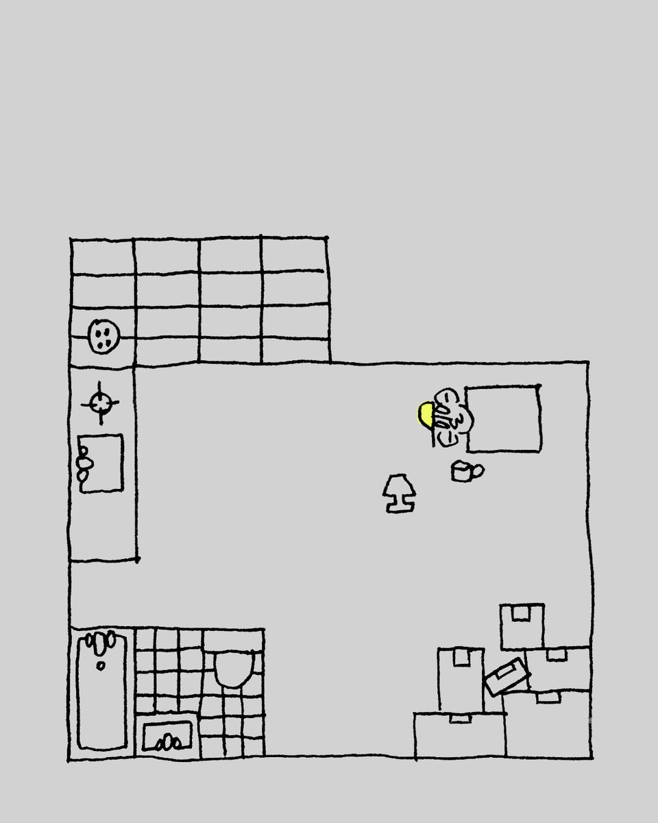 dextertoday's tweet photo. iyi geceler🌛

#livingalone #illustration #oneroom #smallroom #doodle https://t.co/tApfSsrHc0