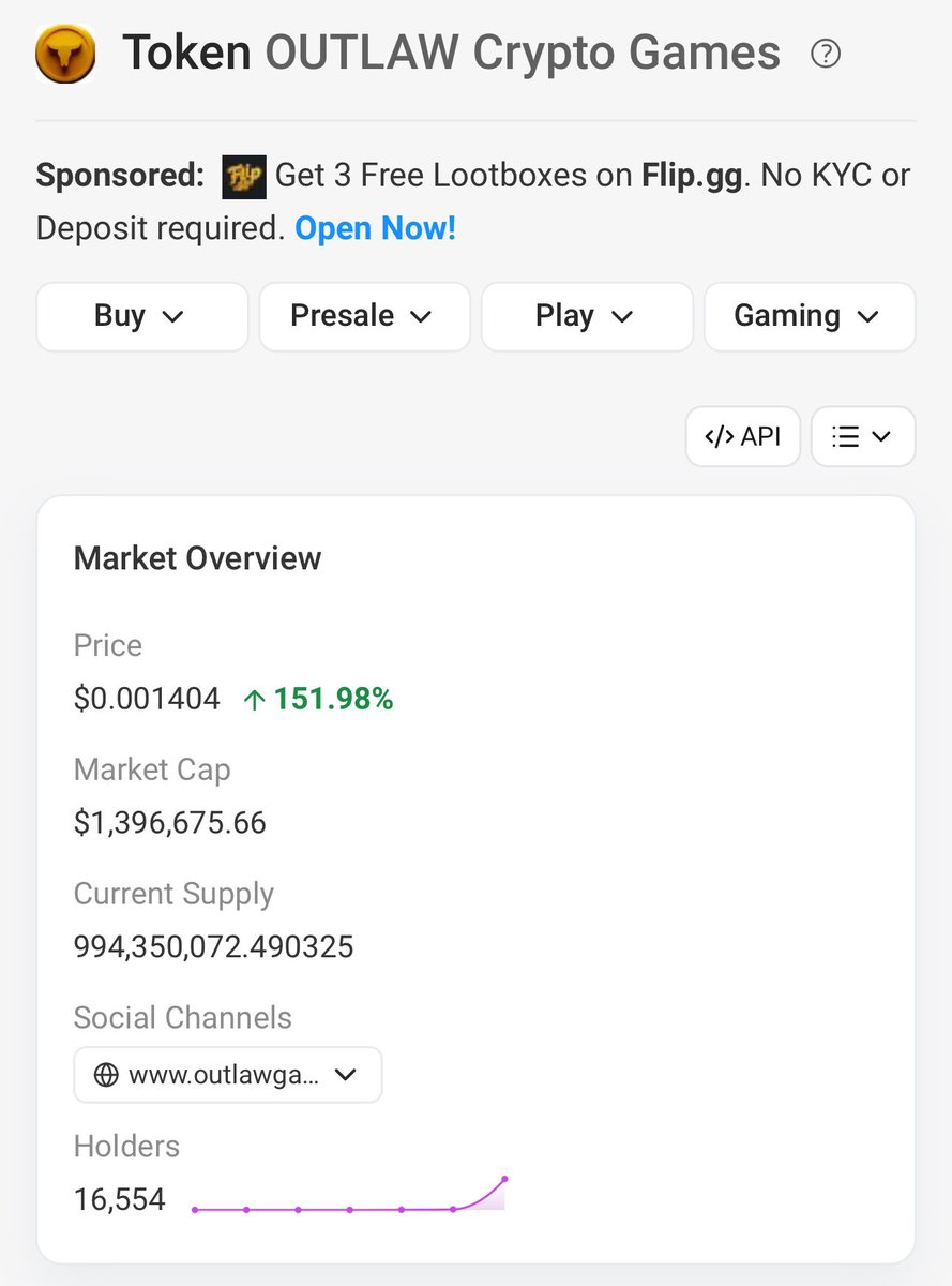 numeisme's tweet image. $OUTLAW 🚀🚀🚀