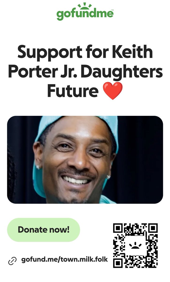 ‼️Please keep sharing this important info about Keith Porter Jr's GFM set up by his mother to support his daughters. ⤵️⤵️⤵️

🔗: gofundme.com/f/support-for-…

SAY HIS NAME! KEITH PORTER JR!!!