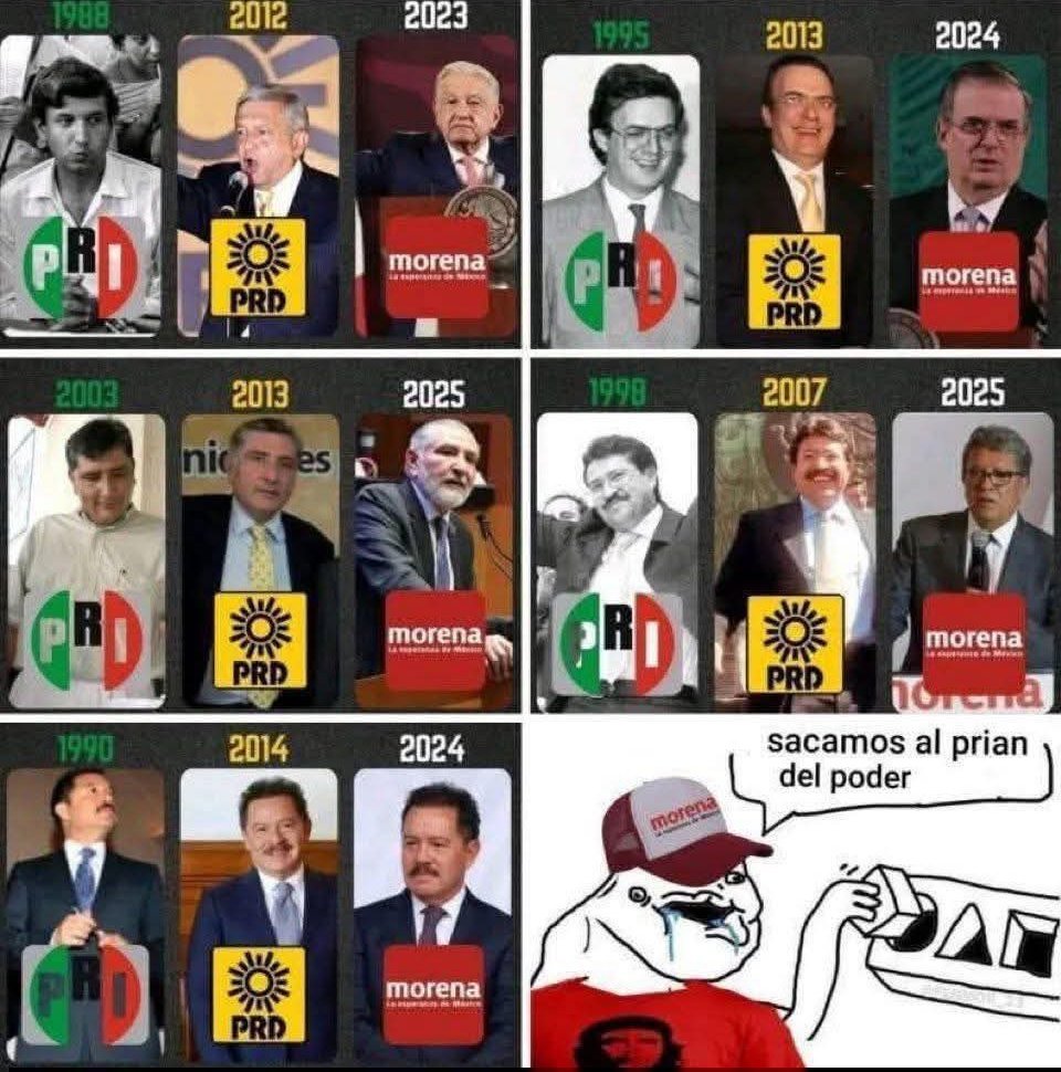 l0rdAlexX's tweet image. El PRI no se crea ni se destruye, solo se transforma.