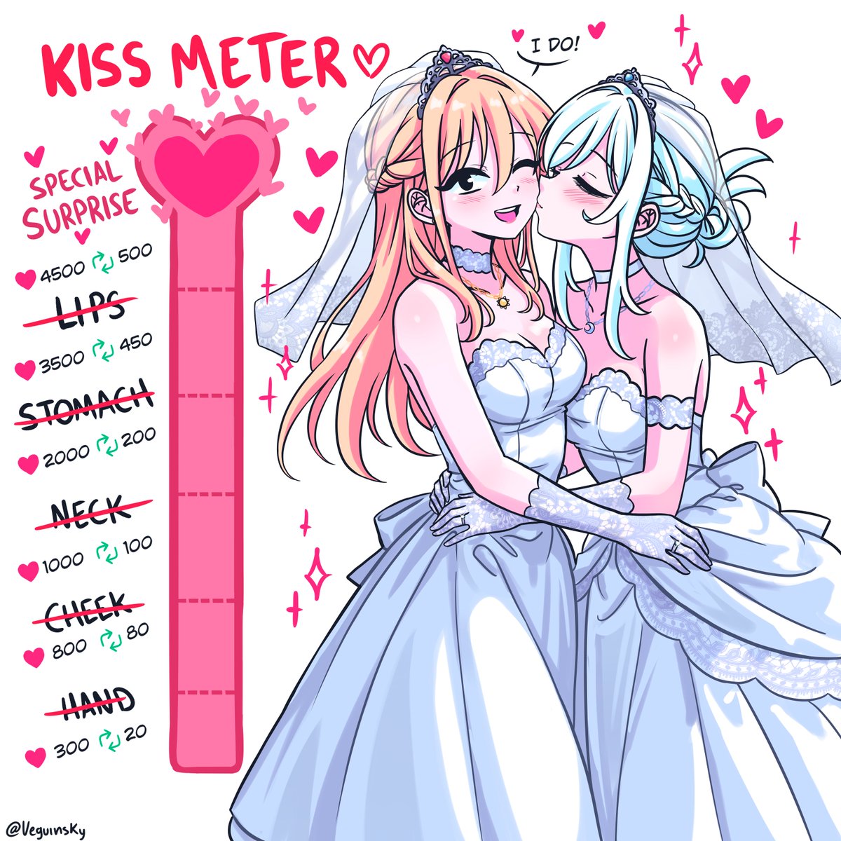 Veguinsky's tweet image. And they lived happily ever after… 💖✨
Congratulations on completing the challenge! 🎉
I hope you enjoyed all the drawings 🤭😘