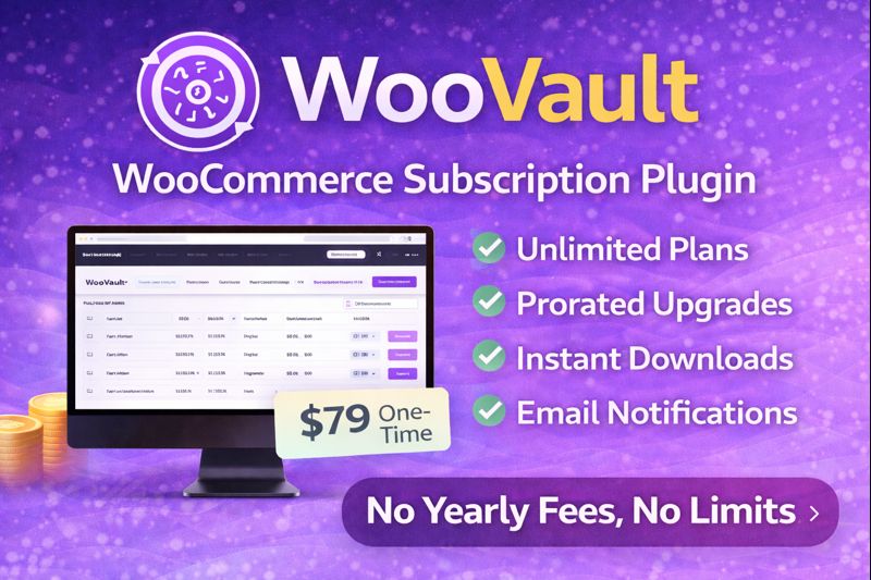 🚫 Stop paying $199/year for WooCommerce subscriptions!
Meet WooVault — create unlimited plans with upgrades, emails &amp; downloads for just $79 one-time.
👉 wpwebsmartz.com/product/woovau…

#WooCommerce #WordPress #eCommerce #WebDev