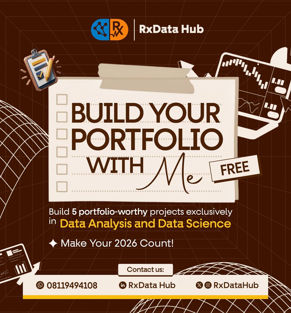 RxData_Hub's tweet photo. πͺπ²π²πΈ π’π»π² π£πΏπΌπ·π²π°π:
π Join the programme through this link; https://t.co/F7B6yAOgY5
π Catch up with the last session using this link: https://t.co/rwxtplcHyt
#DataAnalytics #DataScience #HealthTech #RxDataHub #BuildInPublic https://t.co/zcpEhWYlpk