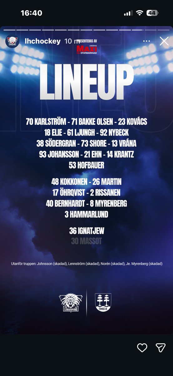 Ersätt 26 med 3 omedelbart!
<a href="/LHChockey/">Linköping Hockey Club</a>