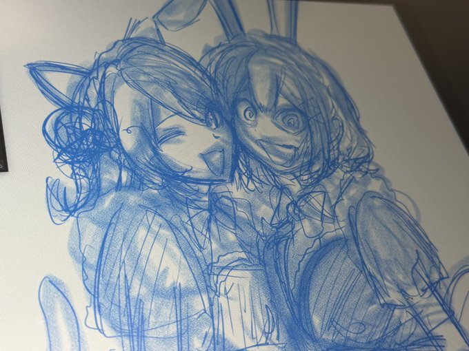 今描いてるやつ 