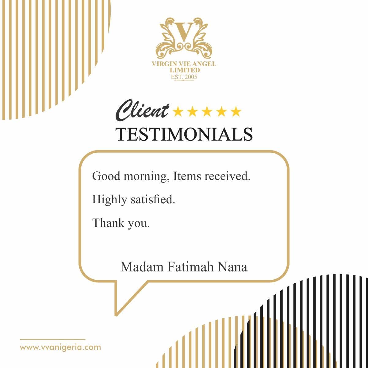 vvanigeria's tweet image. There’s nothing better than hearing directly from the people we’ve had the privilged to work with.
💬✨for enquires call or message us:
09022228484
08159848484
08033338484

#ClientLove #TestimonialTuesday #WhatClientsSay #CustomerFeedback