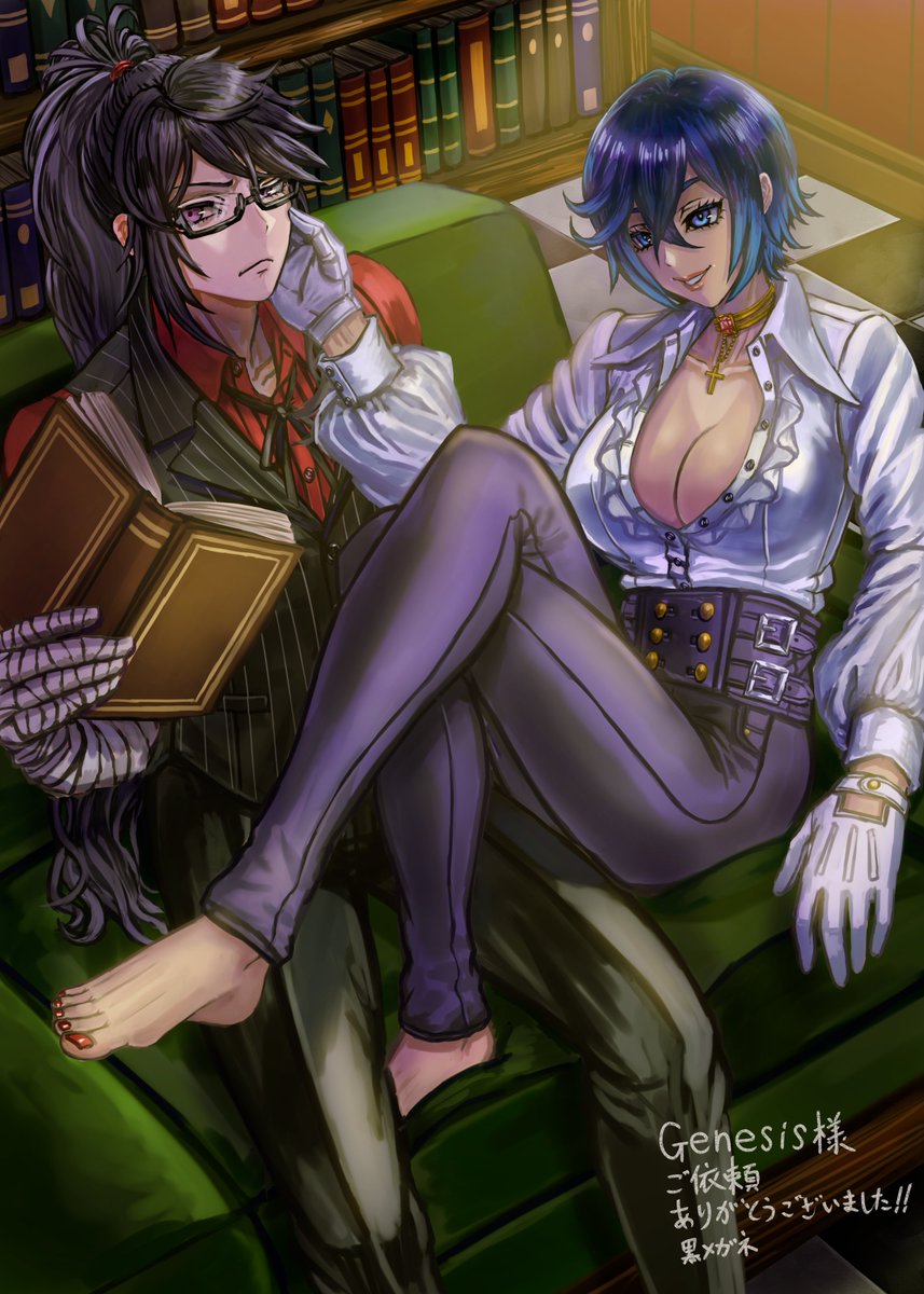 skebのご依頼で、Genesis様のオリジナルキャラクターを描かせていただきました。ご依頼ありがとうございます！！