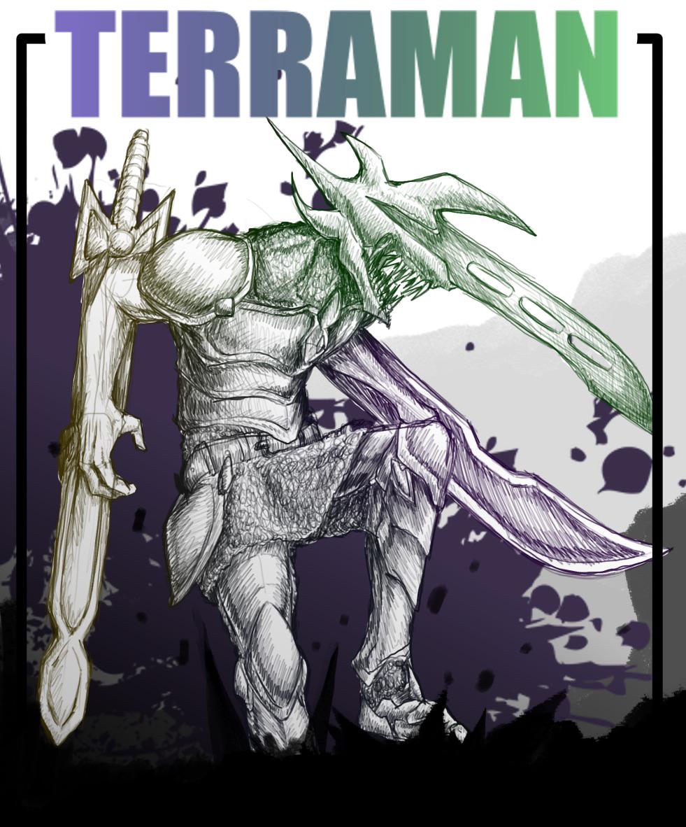 rTerraria's tweet image. TERRAMAN (art by me!) redd.it/1qff0f2