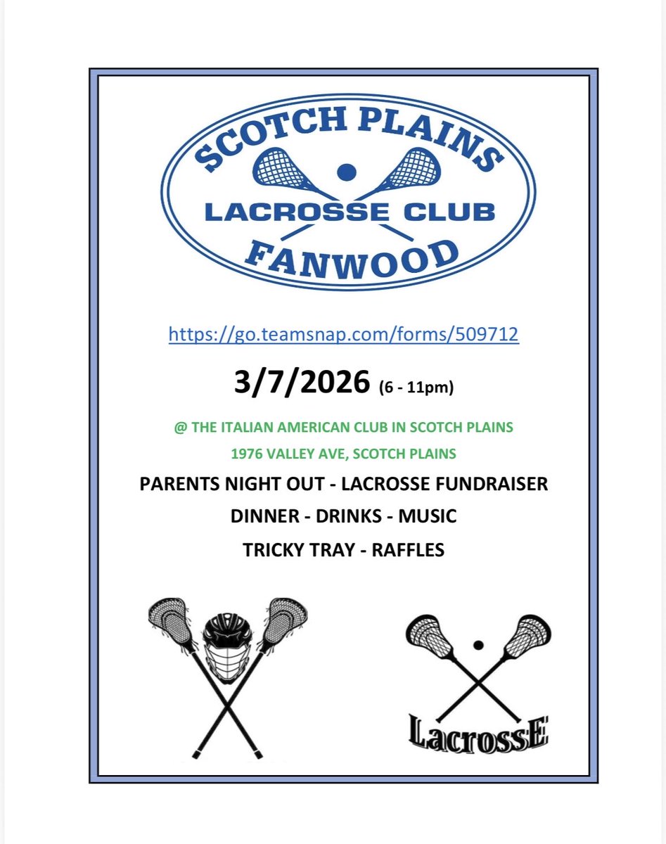 Scotch Plains Fanwood Lacrosse Club tweet media