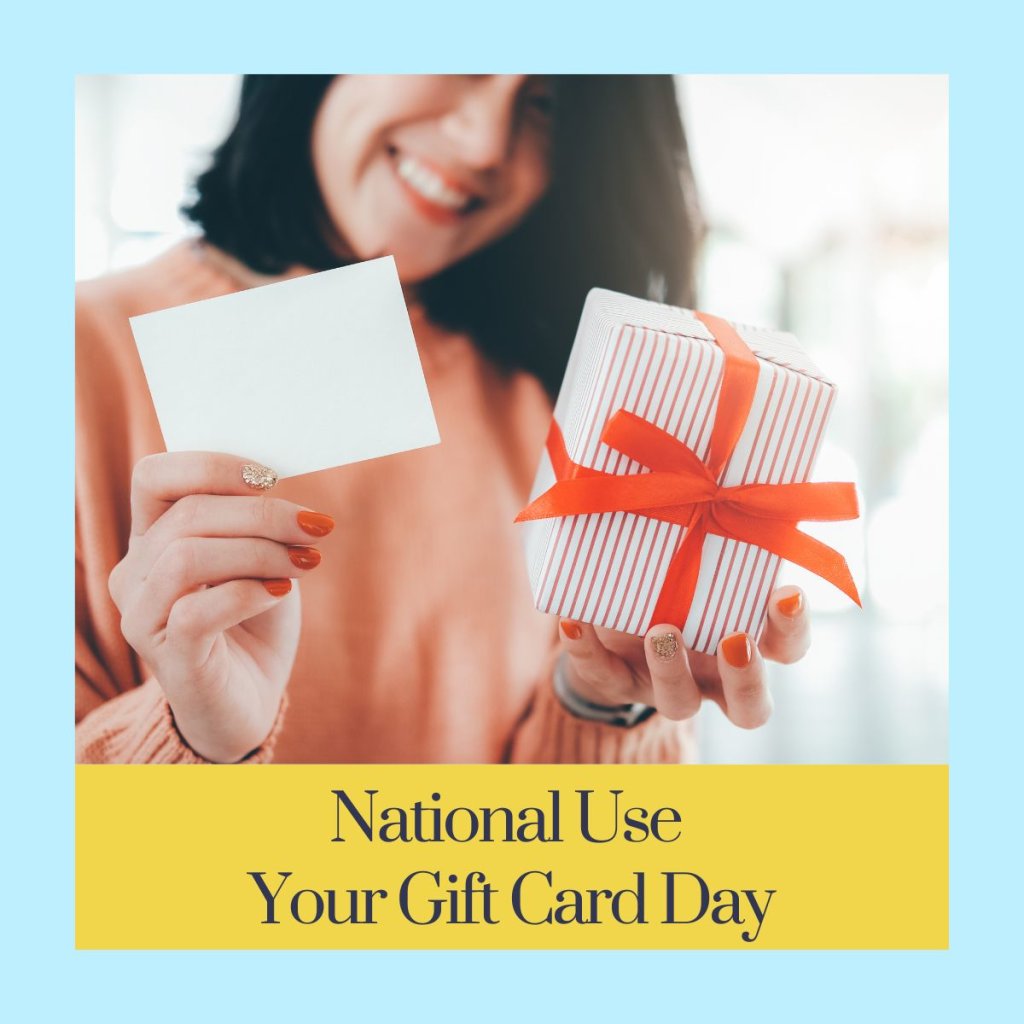 We didn't even know there was a National Use Your Gift Card Day, but apparently today is that day!

Make the most of your gift card. Find the pair you’ve been eyeing and step into something new. 👟