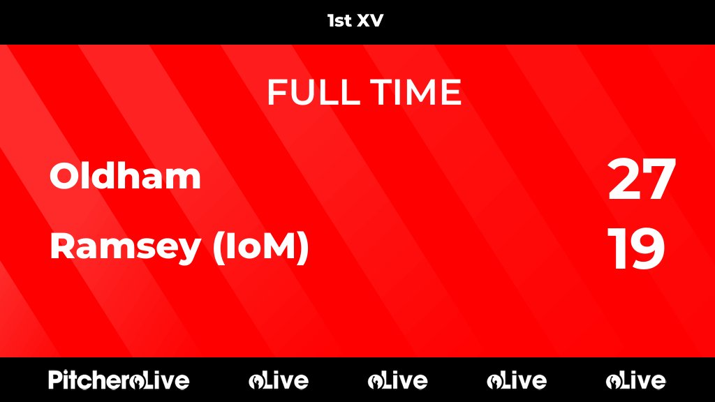 FULL TIME: Oldham 27 - 19 Ramsey (IoM)
#OLDRAM #Pitchero
pitchero.com/clubs/ramseyio…