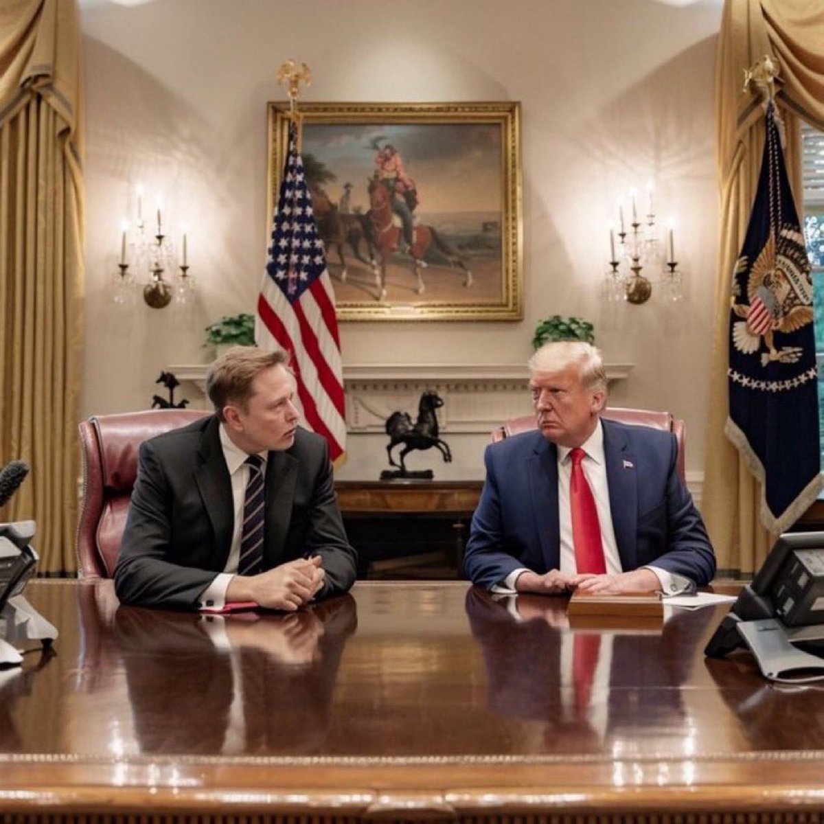 MuskElon3312's tweet image. Never in my life have I seen such hatred for 2 men who are trying to save America’s future. 

I stand with President Trump and Elon Musk!  

America will win 🇺🇸

Give thumbs up 👍🏼 if you support them