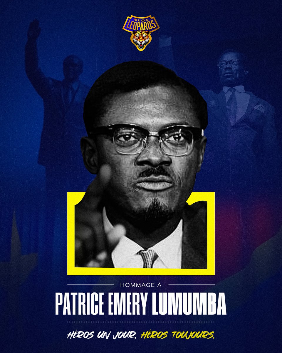 En ce jour du 17 janvier, nous honorons la mémoire de Patrice Emery Lumumba.

À travers <a href="/LumumbaVea/">Lumumba VEA</a>, ambassadeur du Bloc Léopards, cette mémoire s’incarne, se transmet et vit encore dans les tribunes, dans la ferveur et dans l’unité.

Héros un jour, héros toujours.

#BlocLeopards