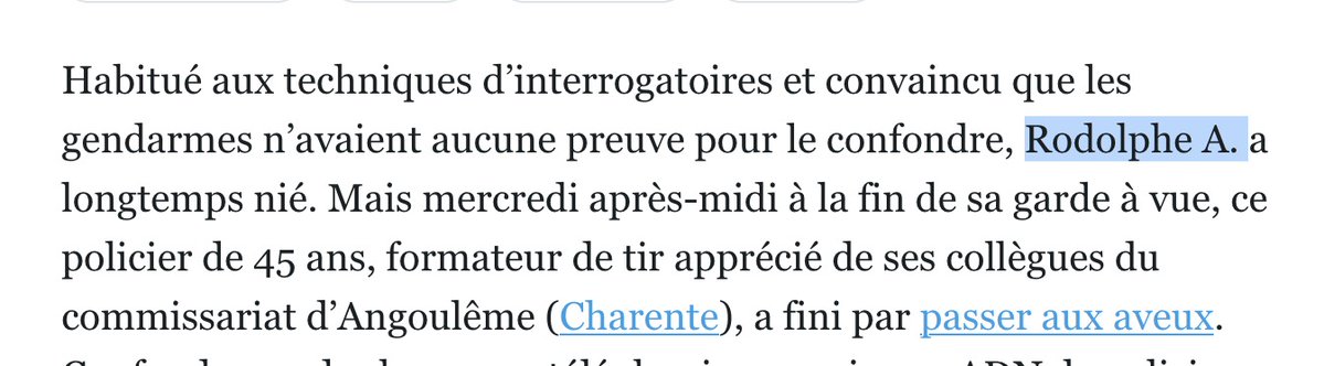 Nain_Portekoi's tweet image. Drame en trois actes chez les racistes :
1- une jeune fille est violée : "Encore un crime commis par un arabe !"
2- Un policier avoue être le coupable : "C'est surement un policier musulman d'origine immigrée !"
3 - Il s'appelle Rodolphe.