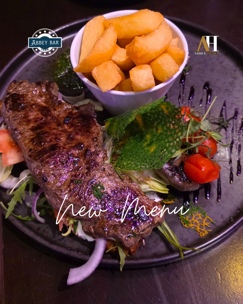 Come try our brand new menu in the Abbey Bar, Abbey Hotel Donegal Town 🍽️✨
Fresh flavours, comforting classics and plenty of delicious surprises — all served with a warm welcome. No need to book, just pop in and we’ll take care of you #AbbeyHotelDonegal #DonegalFood #EatLocal