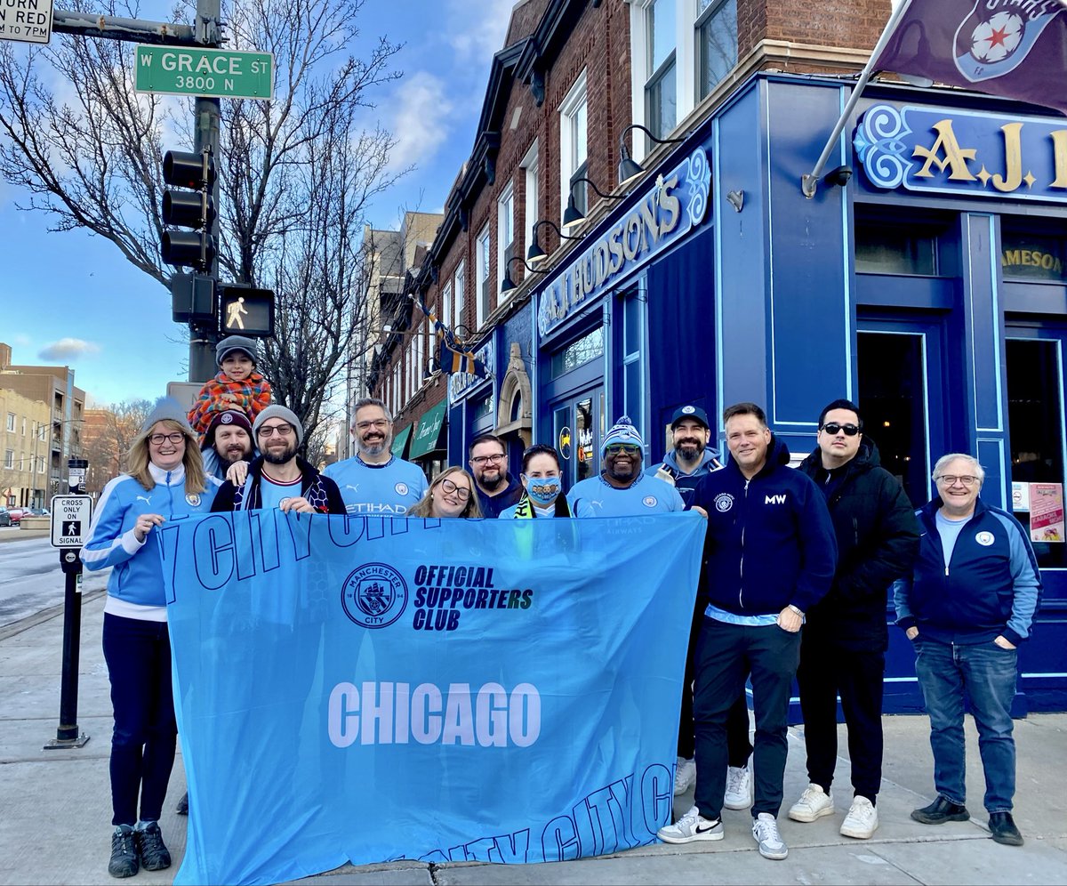 ChicagoMCFC's tweet image. 🎶 Oh we never win at home and we never win away 🎶

Thanks to everyone who braved the early morning cold to watch the Derby with us this morning! Onto the next 🩵🐝 

#mancityosc #myplmorning