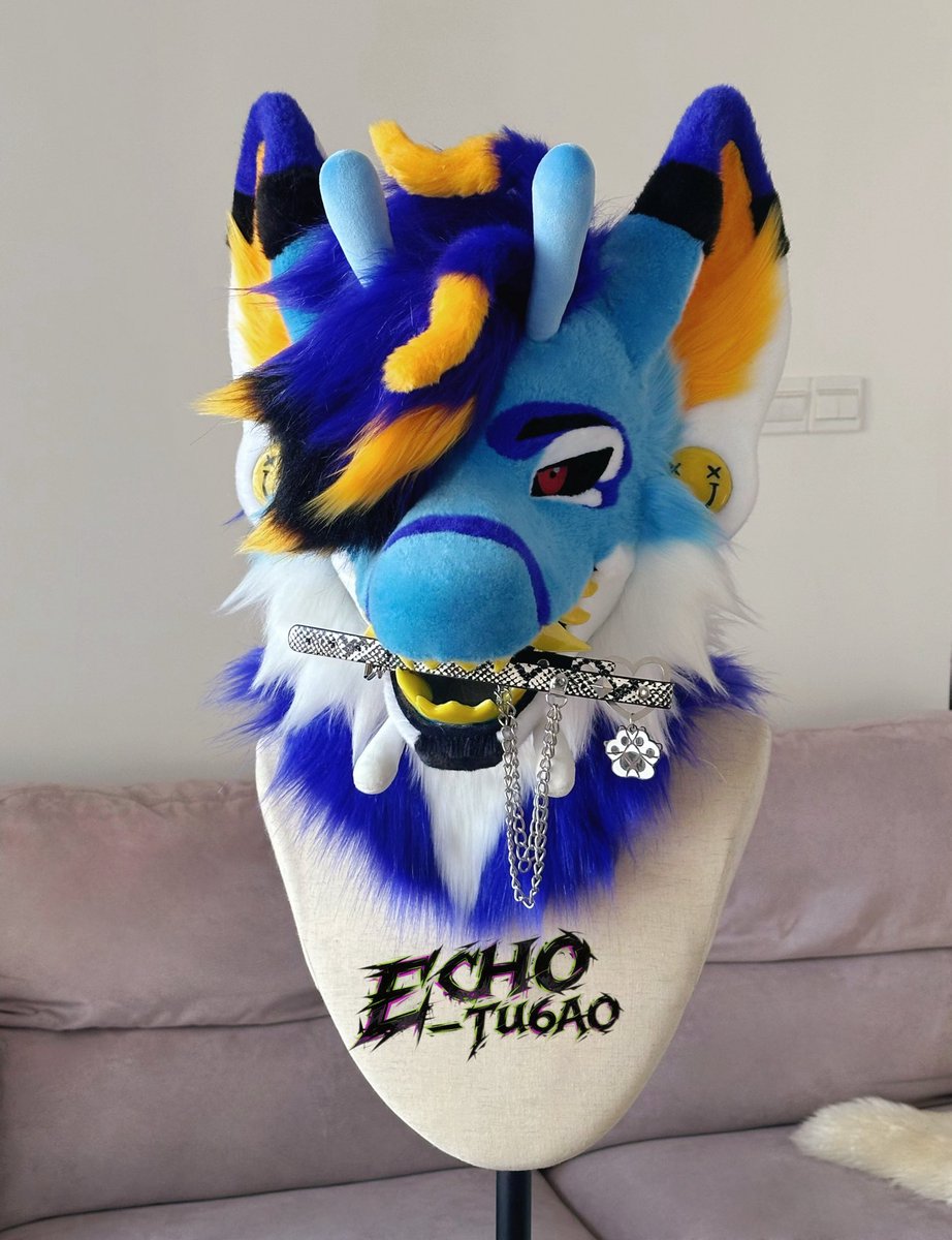 That bite looks vicious! #fursuit #fursuitmaker #fursona #furryfandom