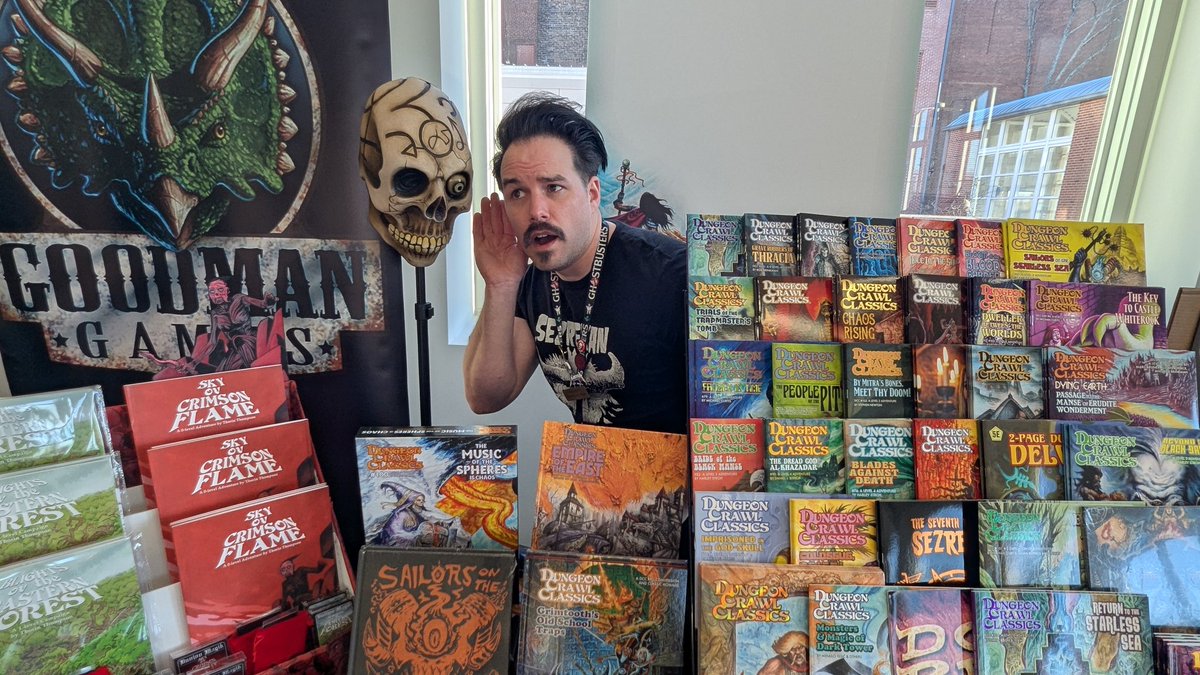 Hanging out at ScarubCon this weekend! Swing by the <a href="/GoodmanGames/">Goodman Games</a> booth and see me!