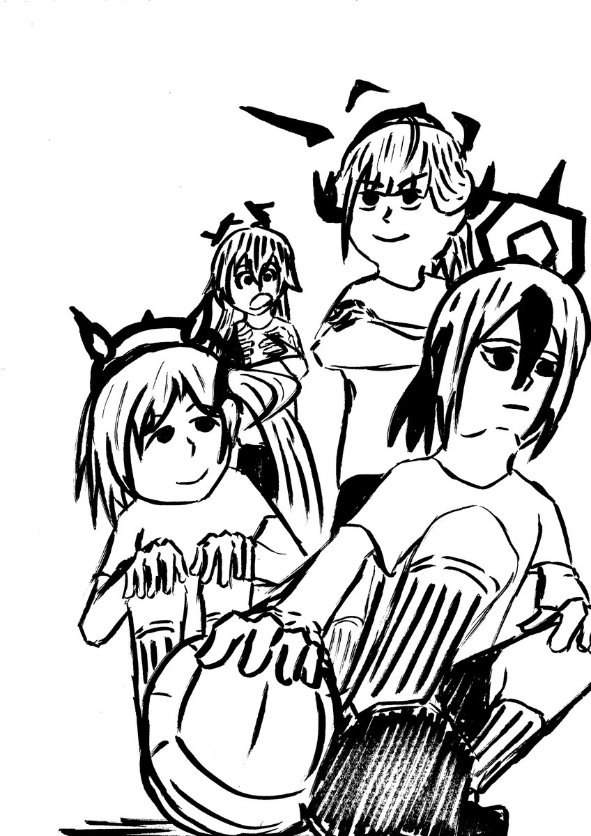 #蔚藍檔案 #便利屋68 #排球
新刊的封底，風格稍微有點不太一樣了，另外這次只會有這一本新刊，雖然是檔案的二創漫畫，但也希望不懂檔案的人也能從中獲得部分的樂趣。