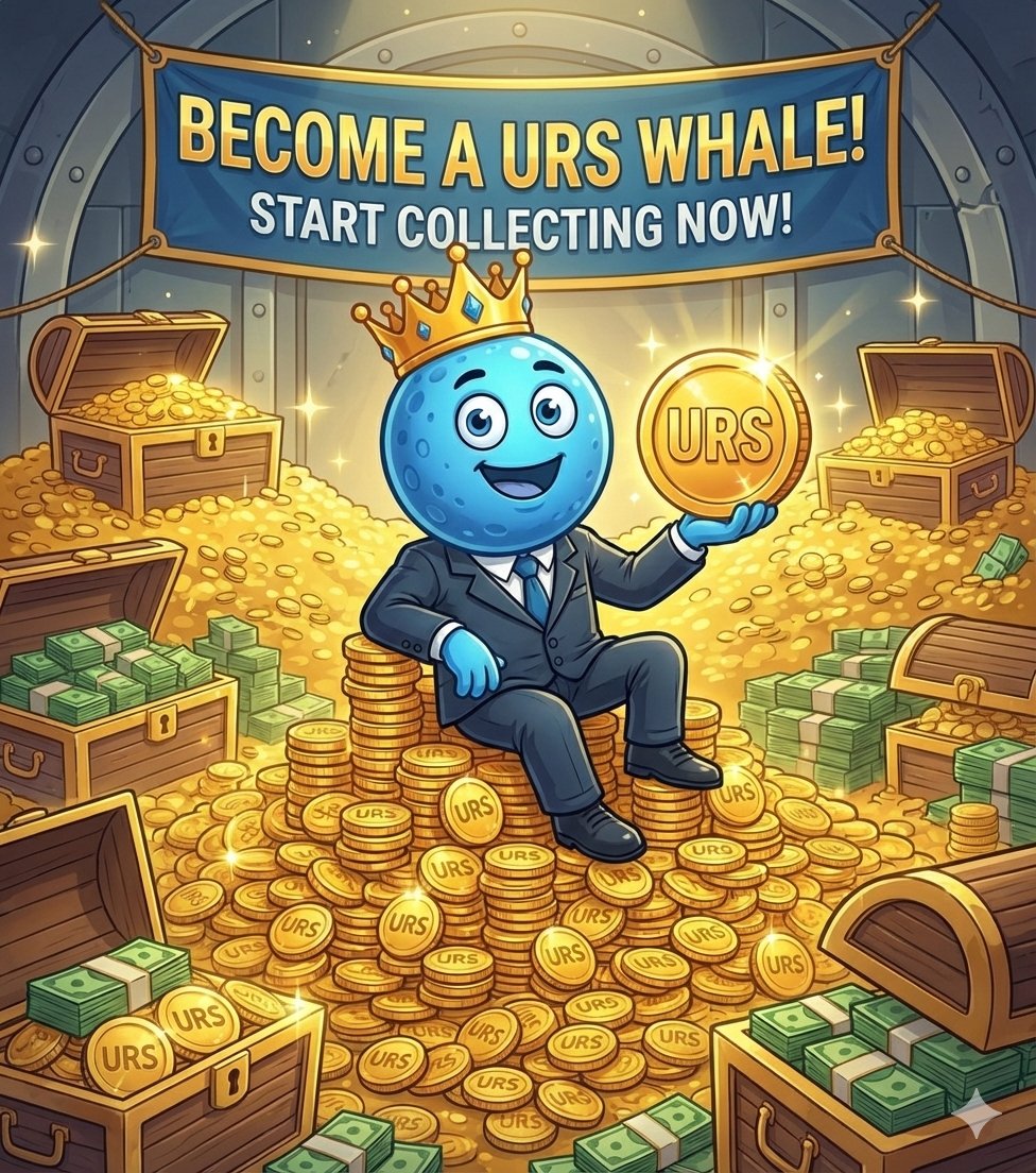 The goal isn't just to hold; it's to become a WHALE. 🐳👑
​The $URS accumulation zone is open. This is your chance to stack heavy before the masses arrive. Don't be a shrimp forever. 🦐➡️🐋
​Start collecting NOW! 💰🚀
​#URS #CryptoWhale #MemeCoin #Altseason