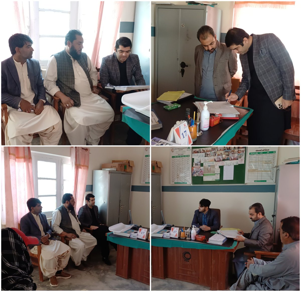 دالبندین: 
ڈپٹی کمشنر چاغی،عطاء المنعم نے ڈسٹرکٹ ہیلتھ آفیسر ڈاکٹر عبدالمالک بلوچ کے ہمراہ سرگیشہ میں واقع بنیادی مرکز صحت (بی ایچ یو) کا تفصیلی دورہ کیا اس موقع پر انہوں نے مرکز کے مختلف شعبہ جات کا معائنہ کیا
<a href="/AttaUlMunim13/">Atta ul munim</a> 
<a href="/dpr_gob/">Govt. of Balochistan</a> 
<a href="/shaihakbaloch1/">shaihak baloch</a>