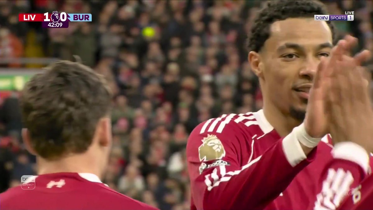 هدف فلوريان فيرتز لصالح ليفربول في شباك بيرنلي 