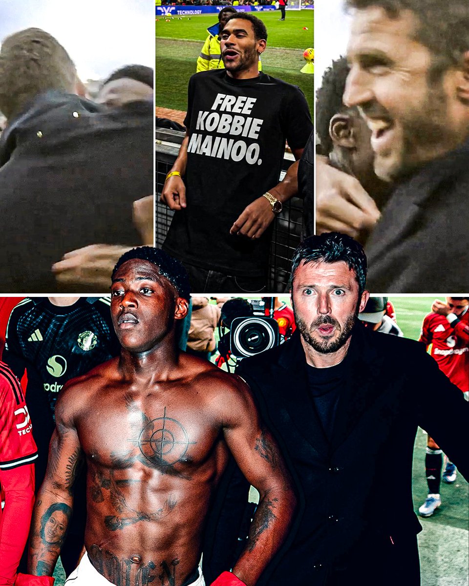 ESPNUK's tweet image. Michael Carrick has 'freed' Kobbie Mainoo 🗝️🤝