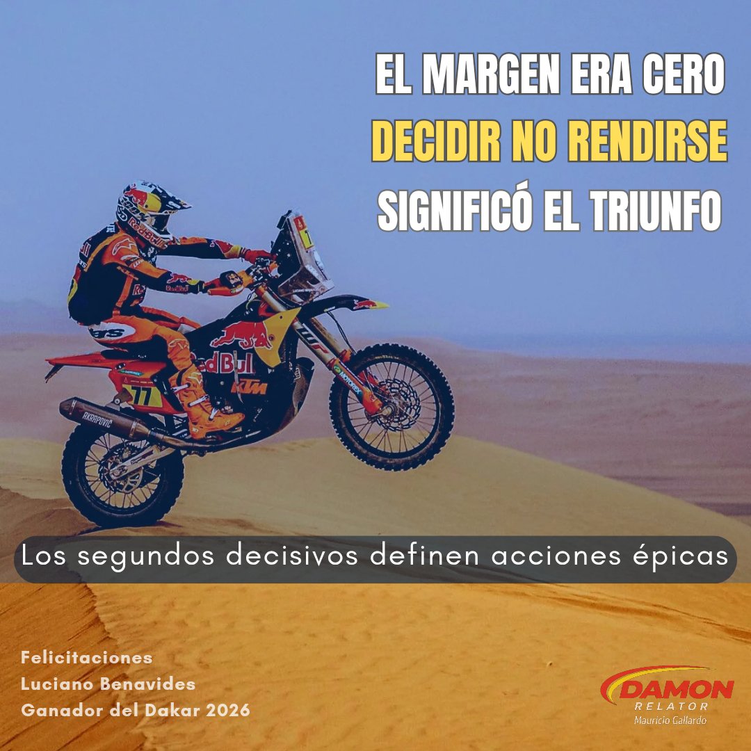 damonrelatorr's tweet photo. #lavidaesundakar @LBenavides77 y una muestra cabal de lo que se puede lograr con profunda determinación y un enorme compromiso. https://t.co/wJTlTGljK3