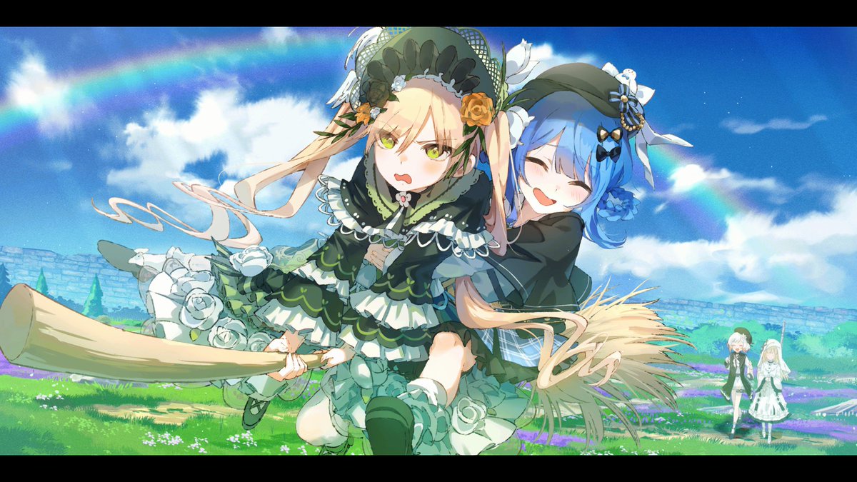 ritsu_pr's tweet photo. 魔法少女ノ裁判　クリア！

クリアは28時間くらい
個人的にストーリー的にも一番良かったCGぺたり
佐伯ミリアちゃんラブです🫶 https://t.co/0dNzLq3vvy