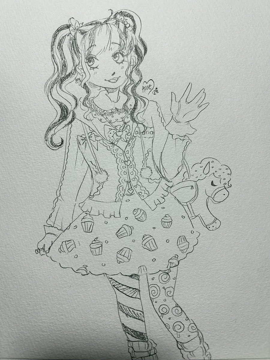 ascalapha1's tweet image. a new #pareo to christen my sketchbook for japan :) she’s so cutie