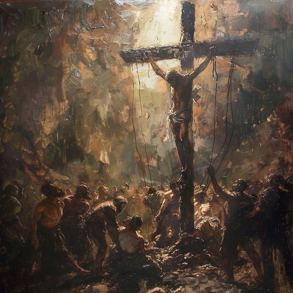 UniCatolicos_es's tweet photo. Cuando estaba crucificado, le gritaban: “¡Si eres Hijo de Dios, sálvate a ti mismo y bájate de la cruz!”

Podría haberlo hecho, pero prefirió morir para que tú te salvaras. Cuando estuvo en la Cruz pensó en ti, con tu nombre y apellidos. https://t.co/KFjnY2Xl1M