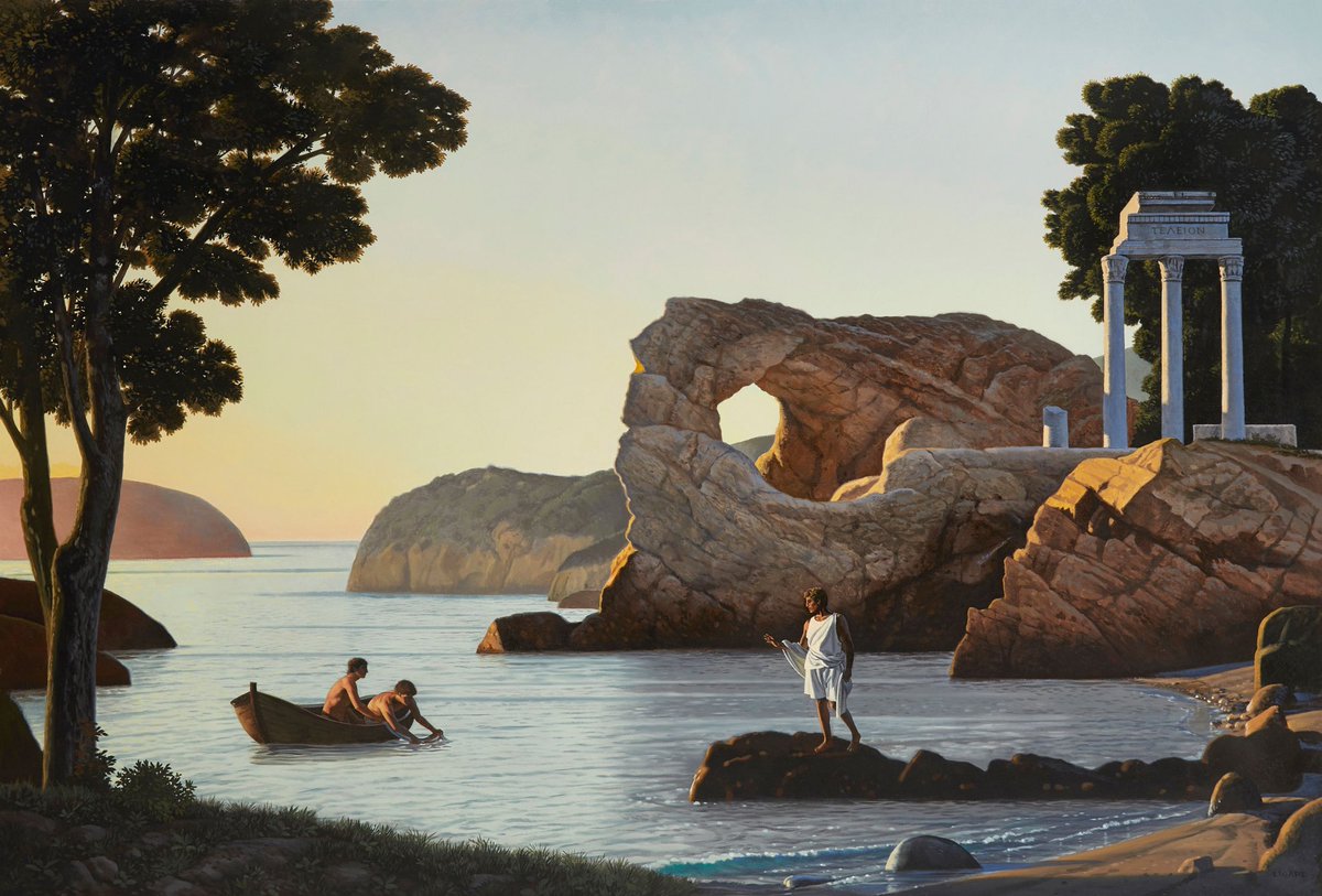 Landscape with Three Figures (1994), by David Ligare