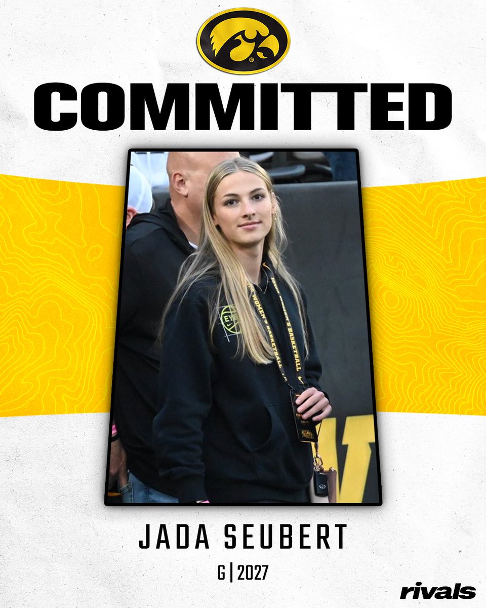BREAKING🚨

Iowa Women’s Basketball has landed a commitment from ‘27 guard Jada Seubert (Stevens Point, WI).

Seubert is rated as the #66 player in the country by Prep Girls Hoops.

Committed to Iowa over Iowa State, Michigan, Nebraska, Kansas, Oklahoma State and others.