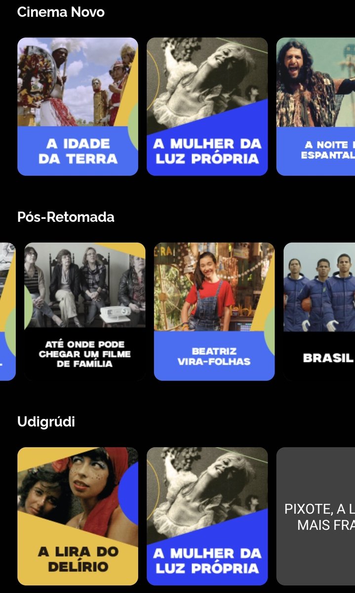 Niagosz's tweet image. Eu gostei muito que eles colocaram essa parte de "História e Estética" do catálogo, separando pelas fases que o cinema passou

É algo que sempre senti falta em outros streamings