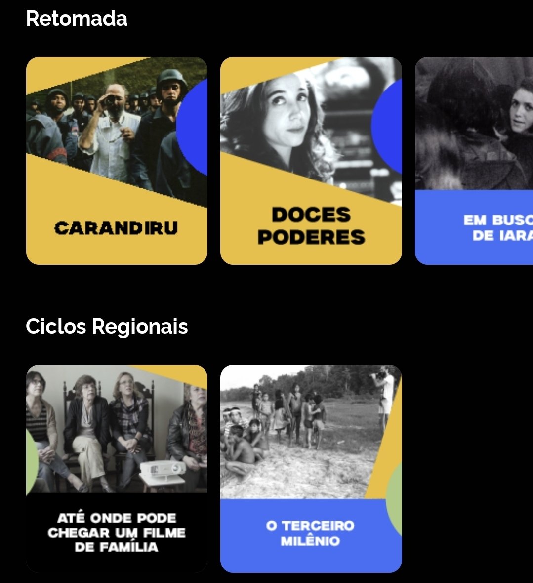 Niagosz's tweet image. Eu gostei muito que eles colocaram essa parte de "História e Estética" do catálogo, separando pelas fases que o cinema passou

É algo que sempre senti falta em outros streamings