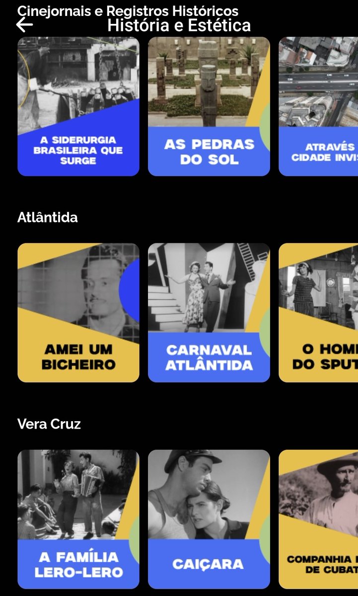 Niagosz's tweet image. Eu gostei muito que eles colocaram essa parte de "História e Estética" do catálogo, separando pelas fases que o cinema passou

É algo que sempre senti falta em outros streamings