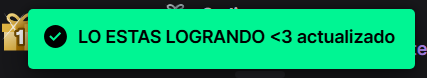 loolaojeda's tweet photo. A la lola del pasado que configuro esto en twitch, GRACIAS. 
Es muy lindo cuando se actualiza, tiran subs o bits y sale ese mensaje. https://t.co/uyOp9tUdKr
